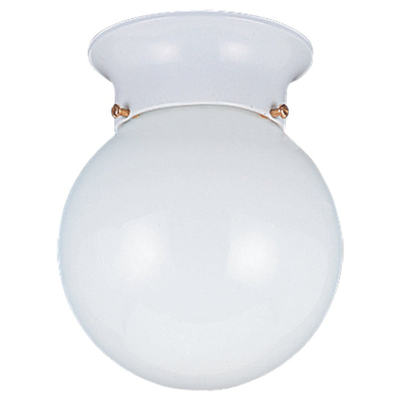 Generation Lighting 5366-15 Tomkin One Light Flush Mount, White Main Image.jpg
