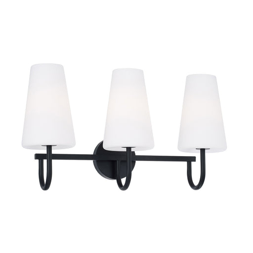 Capital Lighting 155231MB-550 Three Light Vanity, Matte Black