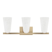Capital Lighting 156931MA-556 Three Light Vanity, Matte Brass