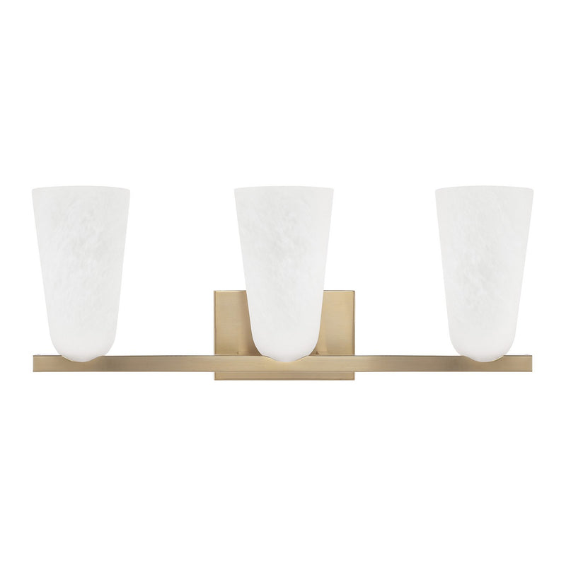 Capital Lighting 156931MA-556 Three Light Vanity, Matte Brass