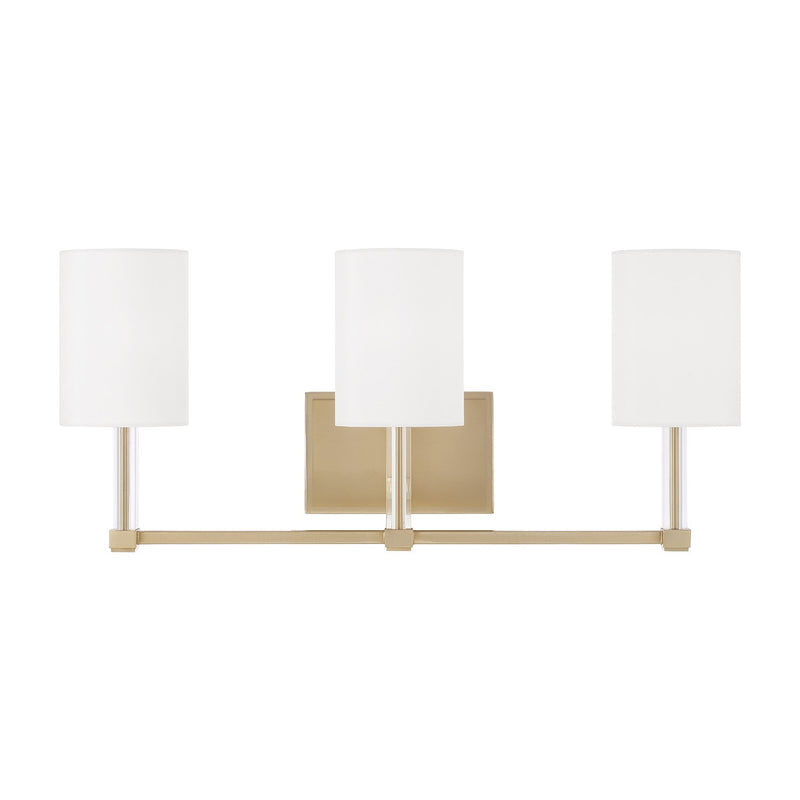 Capital Lighting 157031MA-715 Three Light Vanity, Matte Brass