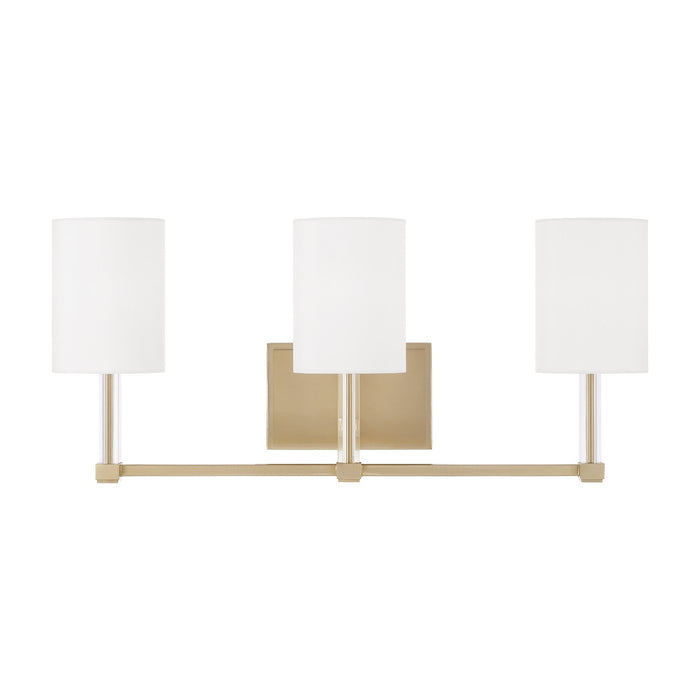 Capital Lighting 157031MA-715 Three Light Vanity, Matte Brass