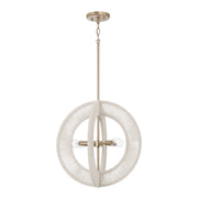 Capital Lighting 349843MA Four Light Pendant, Matte Brass