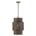 Capital Lighting 354111DR One Light Pendant, Dark Brass