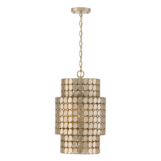 Capital Lighting 354111HB One Light Pendant, Champagne Brass