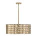 Capital Lighting 354141HB Four Light Pendant, Champagne Brass