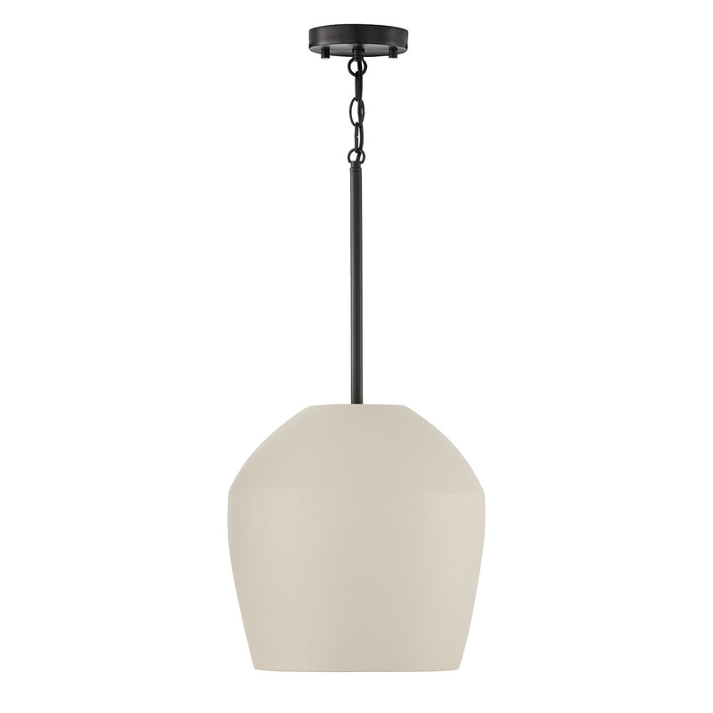 Capital Lighting 354212IV One Light Pendant, Terracotta Ivory