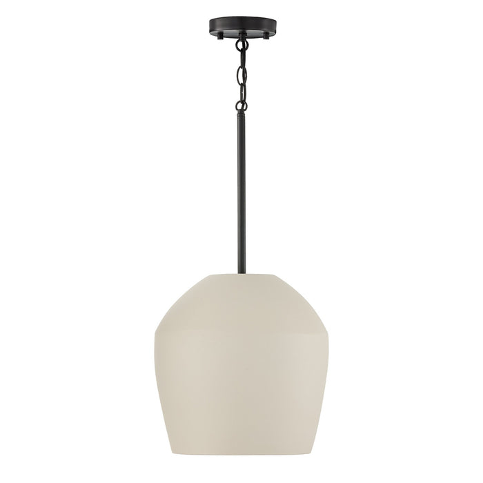 Capital Lighting 354212IV One Light Pendant, Terracotta Ivory