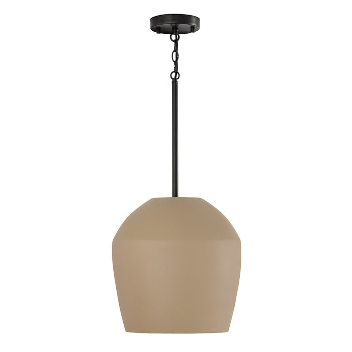 Capital Lighting 354212SN One Light Pendant, Terracotta Sand