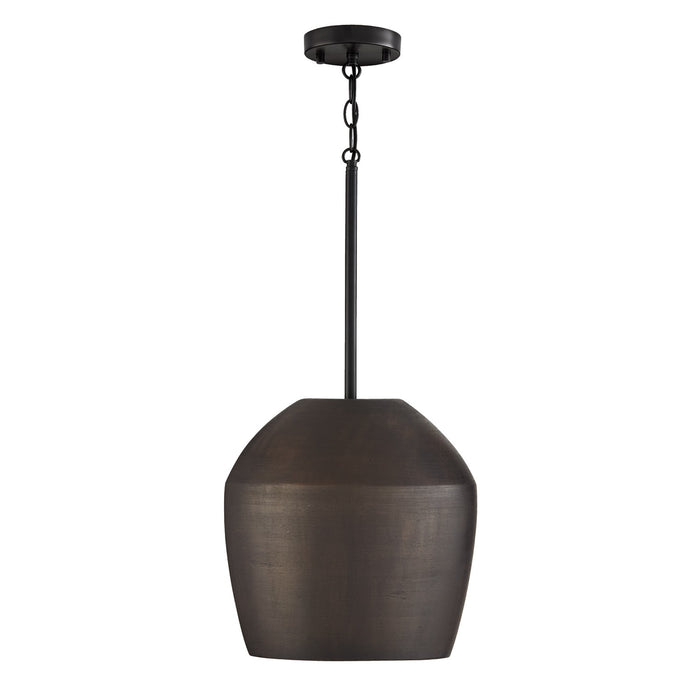 Capital Lighting 354212UR One Light Pendant, Terracotta Umber