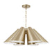 Capital Lighting 354961MA Six Light Pendant, Matte Brass