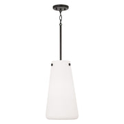 Capital Lighting 355211MB One Light Pendant, Matte Black
