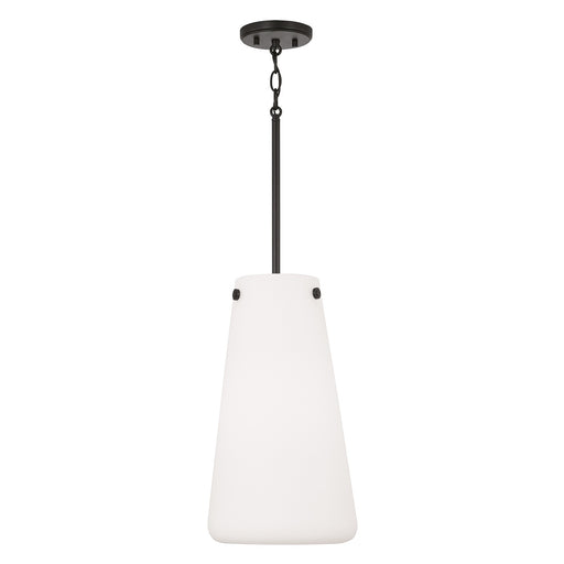 Capital Lighting 355211MB One Light Pendant, Matte Black
