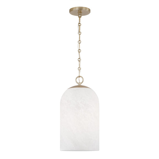 Capital Lighting 355811MA-553 One Light Pendant, Matte Brass