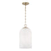Capital Lighting 355811MA-553 One Light Pendant, Matte Brass
