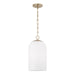 Capital Lighting 355811MA-554 One Light Pendant, Matte Brass