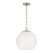 Capital Lighting 355812MA-551 One Light Pendant, Matte Brass