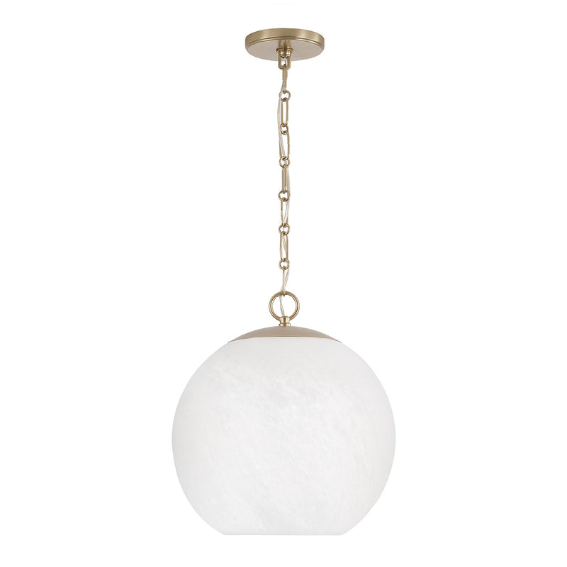 Capital Lighting 355812MA-551 One Light Pendant, Matte Brass