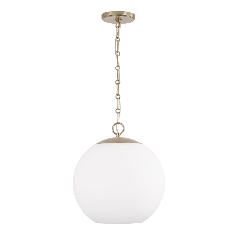 Capital Lighting 355812MA-552 One Light Pendant, Matte Brass