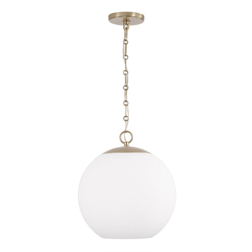 Capital Lighting 355812MA-552 One Light Pendant, Matte Brass