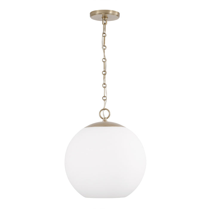 Capital Lighting 355812MA-552 One Light Pendant, Matte Brass