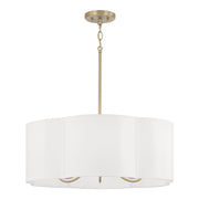 Capital Lighting 356461MA Six Light Pendant, Matte Brass