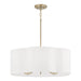Capital Lighting 356461MA Six Light Pendant, Matte Brass