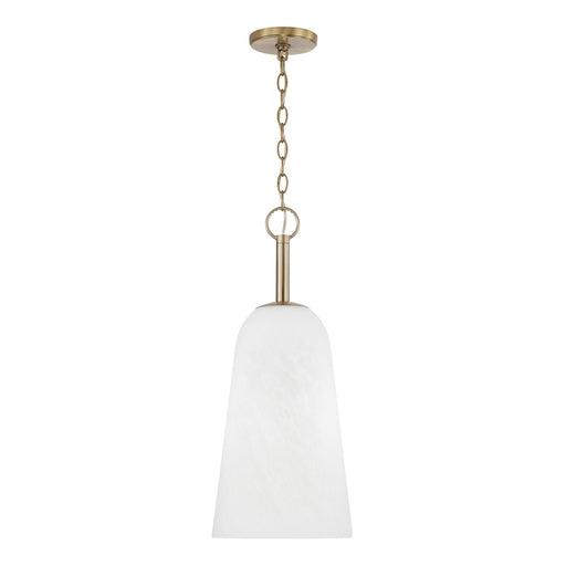 Capital Lighting 356911MA One Light Pendant, Matte Brass