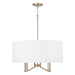 Capital Lighting 357041MA Four Light Pendant, Matte Brass