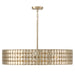 Capital Lighting 454141HB Four Light Chandelier, Champagne Brass