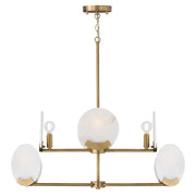 Capital Lighting 454681AD Eight Light Chandelier, Aged Brass