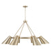 Capital Lighting 454961MA Six Light Chandelier, Matte Brass