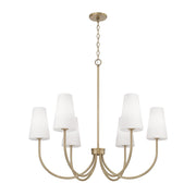 Capital Lighting 455261AD-550 Six Light Chandelier, Aged Brass
