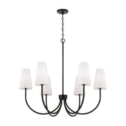 Capital Lighting 455261MB-550 Six Light Chandelier, Matte Black