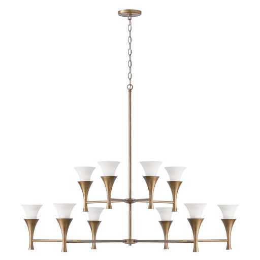 Capital Lighting 455701ML Ten Light Chandelier, Mystic Luster