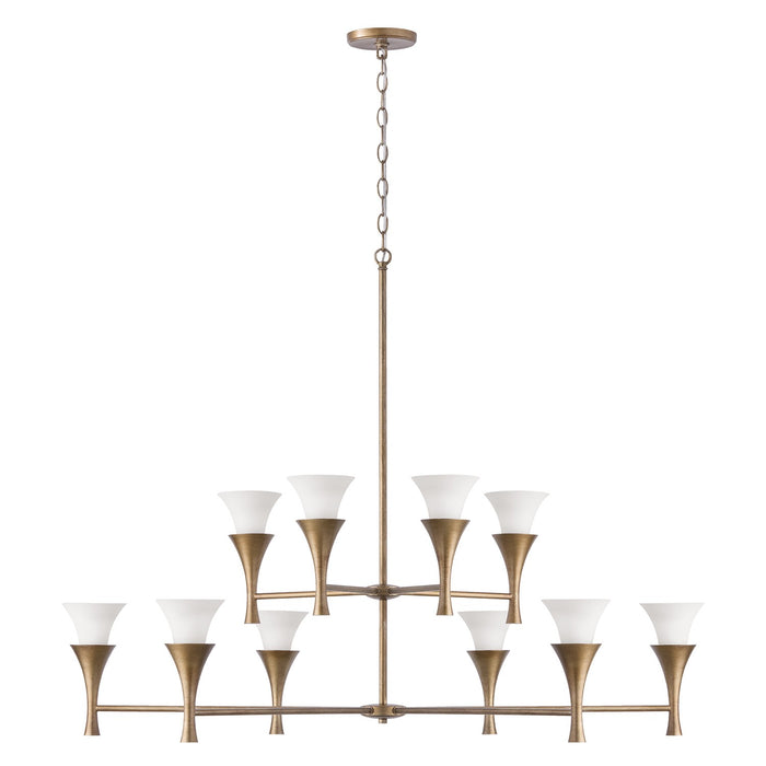 Capital Lighting 455701ML Ten Light Chandelier, Mystic Luster