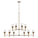 Capital Lighting 455701ML Ten Light Chandelier, Mystic Luster