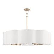 Capital Lighting 456481MA Eight Light Chandelier, Matte Brass