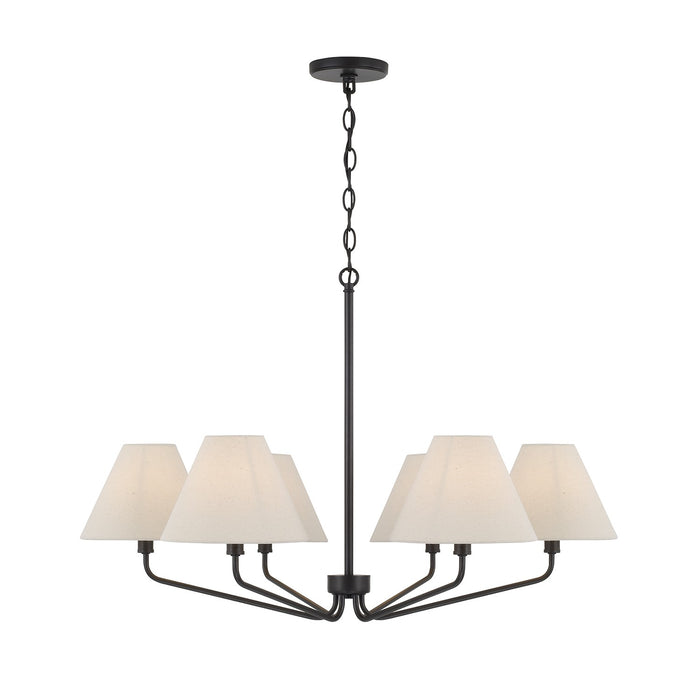 Capital Lighting 456661ES-713 Six Light Chandelier, Espresso
