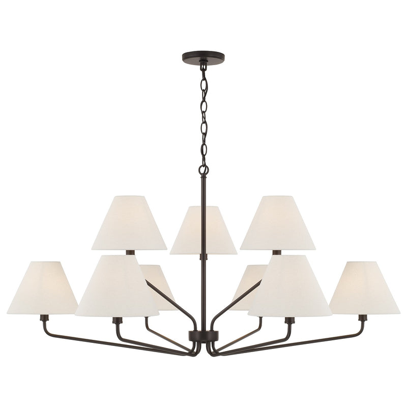 Capital Lighting 456691ES-713 Nine Light Chandelier, Espresso