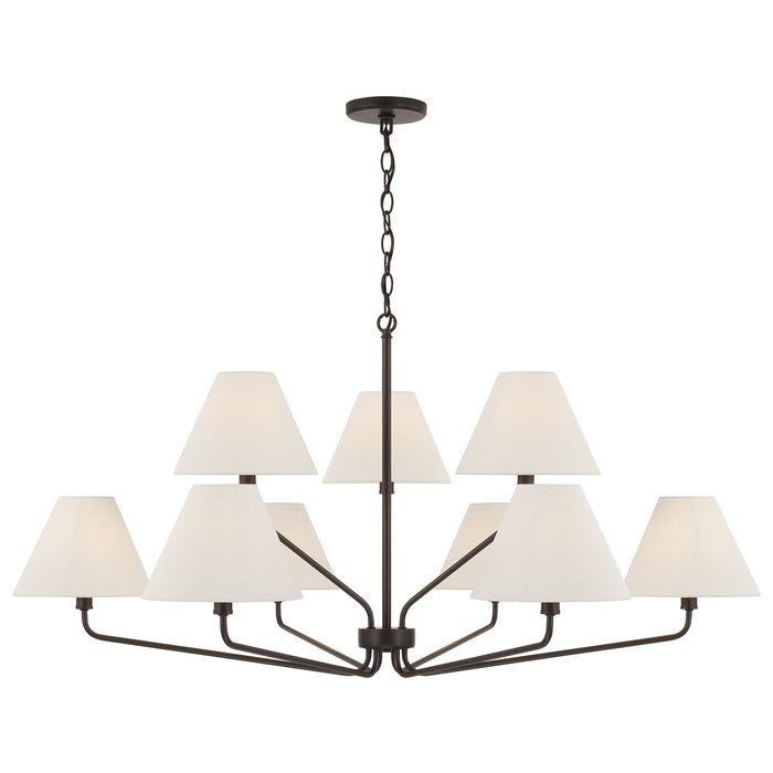 Capital Lighting 456691ES-713 Nine Light Chandelier, Espresso