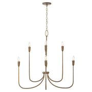 Capital Lighting 456881MZ Eight Light Chandelier, Mystic Bronze