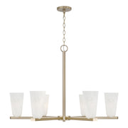 Capital Lighting 456961MA-556 Six Light Chandelier, Matte Brass