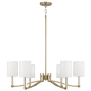 Capital Lighting 457061MA-715 Six Light Chandelier, Matte Brass
