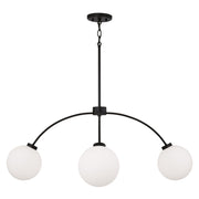 Capital Lighting 457141BI-557 Four Light Chandelier, Black Iron