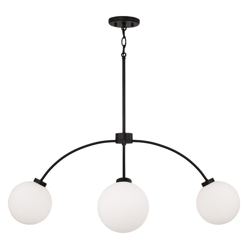 Capital Lighting 457141BI-557 Four Light Chandelier, Black Iron
