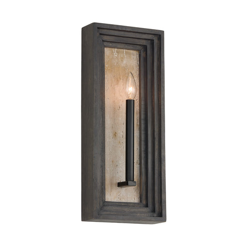 Capital Lighting 654011EB One Light Wall Sconce, Espresso Stain and Black