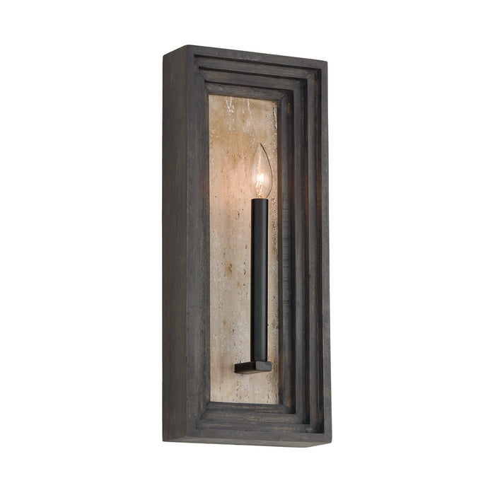 Capital Lighting 654011EB One Light Wall Sconce, Espresso Stain and Black