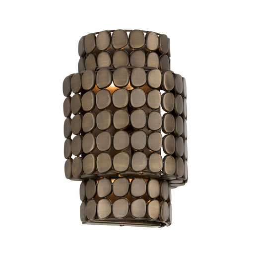 Capital Lighting 654121DR Two Light Wall Sconce, Dark Brass