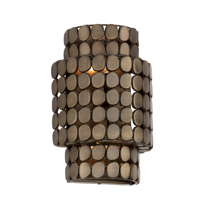 Capital Lighting 654121DR Two Light Wall Sconce, Dark Brass